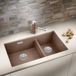 Blanco Subline XL 1.5 Bowl Undermount Coffee Silgranit Composite Kitchen Sink & Waste - 755 X 460mm