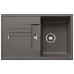 Blanco Zia 45 S Compact 1.5 Bowl Inset White Silgranit Composite Kitchen Sink & Waste With Reversible Drainer - 780 X 500mm 28 Blanco Zia 45 S Compact 1.5 Bowl Inset White Silgranit Composite Kitchen Sink & Waste With Reversible Drainer - 780 X 500mm -Vado Sale Store blanco zia 1.5 bowl inset sink 780x500 volcano grey