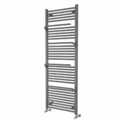 Brenton Peak Anthracite Heated Towel Rail - 1500 X 550mm -Vado Sale Store brenton peak grey heated towel rail 1500x550mm