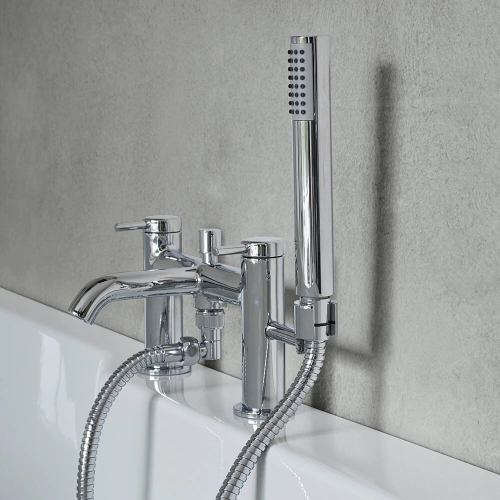 Britton Bathrooms Hoxton Bath Shower Mixer Tap - Chrome 3 Britton Bathrooms Hoxton Bath Shower Mixer Tap - Chrome