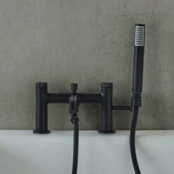 Britton Bathrooms Hoxton Bath Shower Mixer Tap - Matt Black