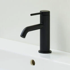 Britton Bathrooms Hoxton Slim Basin Mixer Tap - Matt Black 17 Britton Bathrooms Hoxton Slim Basin Mixer Tap - Matt Black -Vado Sale Store britton bathrooms hoxton matt black slim basin mixer tap lifestyle