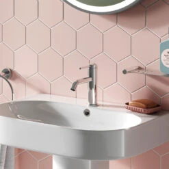 Britton Bathrooms Hoxton Slim Basin Mixer Tap - Chrome -Vado Sale Store britton bathrooms hoxton mono basin tap chrome lifestyle2