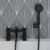 Britton Bathrooms Greenwich Bath Shower Mixer Tap - Matt Black 1 Britton Bathrooms Greenwich Bath Shower Mixer Tap - Matt Black -Vado Sale Store britton greenwich bath shower mixer matt black lifestyle