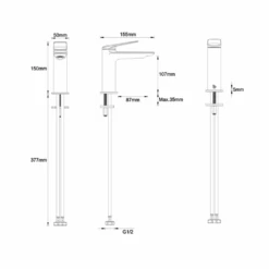 Britton Bathrooms Greenwich Mono Basin Mixer Tap - Brushed Brass -Vado Sale Store britton greenwich mono basin tap tech