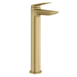 Britton Bathrooms Greenwich Tall Basin Mixer Tap - Brushed Brass