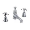 Burlington Anglesey Regent 3 Tap Hole Basin Mixer With Pop-up Waste -Vado Sale Store burlington anglesey 3th bm std