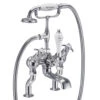 Burlington Anglesey Deck Mounted Bath Shower Mixer With Straight Valves