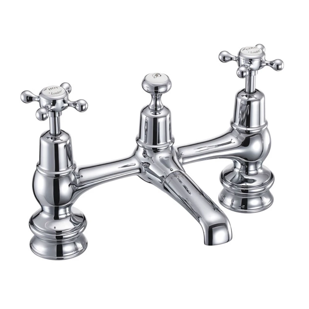 Burlington Claremont Bridge Basin Mixer Tap With Swivel Spout & Waste 4 Burlington Claremont Bridge Basin Mixer Tap With Swivel Spout & Waste - Image 2