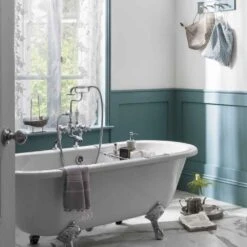 Burlington Claremont Deck Mounted Bath Shower Mixer With Angled Valves 11 Burlington Claremont Deck Mounted Bath Shower Mixer With Angled Valves -Vado Sale Store burlington claremont dm bsm pv detail1