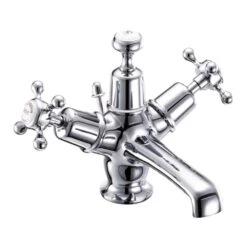 Burlington Claremont Basin Mixer Tap With High Central Indice And Pop-Up Waste