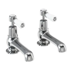 Burlington Kensington Regent Deck Mounted Bath Pillar Taps