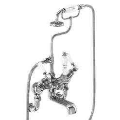 Burlington Kensington Wall Mounted Angled Bath Shower Mixer With S Adjuster