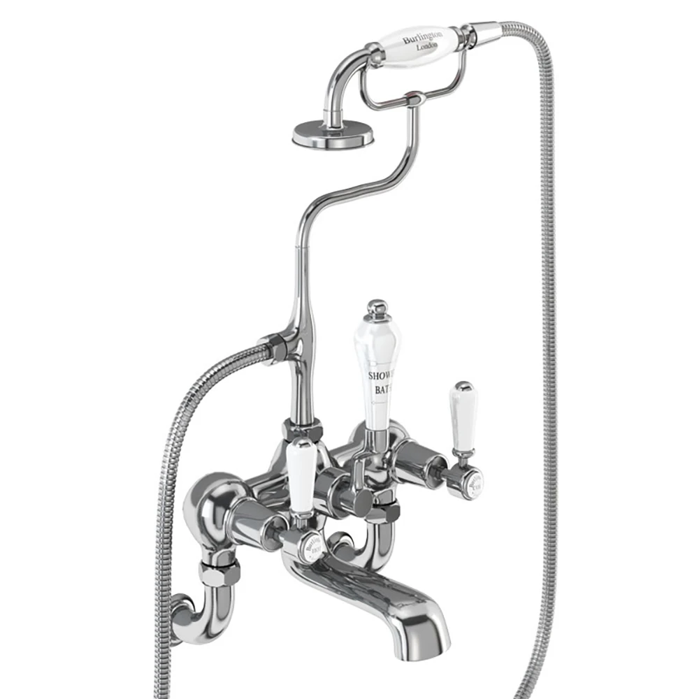 Burlington Kensington Wall Mounted Angled Bath Shower Mixer With S Adjuster 4 Burlington Kensington Wall Mounted Angled Bath Shower Mixer With S Adjuster - Image 2