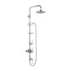 Burlington Stour Exposed Thermostatic Shower Valve With 12" Fixed Shower Head, Ceramic Shower Handset And Rigid Riser