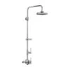 Burlington Stour Exposed Thermostatic Shower Valve With 12" Fixed Shower Head And Rigid Riser -Vado Sale Store burlington stour fixed head riser