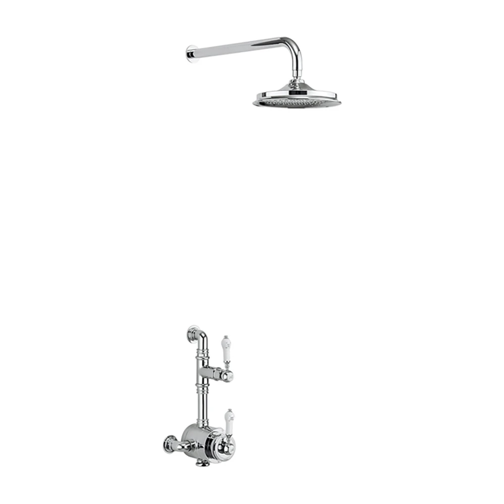 Burlington Stour Exposed Thermostatic Shower Valve With 12" Fixed Shower Head 3 Burlington Stour Exposed Thermostatic Shower Valve With 12" Fixed Shower Head