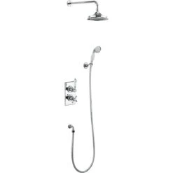Burlington Trent Concealed Thermostatic Shower Kit With 12" Shower Head