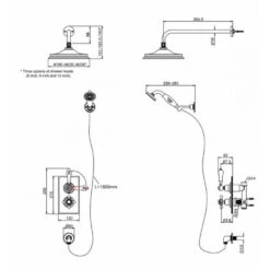 Burlington Trent Concealed Thermostatic Shower Kit With 12" Shower Head 7 Burlington Trent Concealed Thermostatic Shower Kit With 12" Shower Head -Vado Sale Store burlington trent shower kit head handset tech