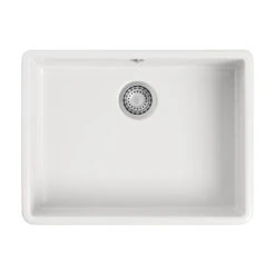 Butler & Rose Ceramic Fireclay Belfast / Butler Kitchen Sink With Waste - 595 X 450mm 13 Butler & Rose Ceramic Fireclay Belfast / Butler Kitchen Sink With Waste - 595 X 450mm -Vado Sale Store butler and rose belfast large bowl sink cutout 1