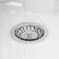 Butler & Rose Ceramic Fireclay Belfast Traditional Kitchen Sink With Weir Overflow & Basket Strainer Waste - 595 X 455mm -Vado Sale Store butler and rose belfast sink waste lifestyle