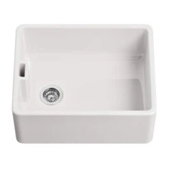 Butler & Rose Belfast Butler Kitchen Sink With Victoria Kitchen Tap & Basket Strainer Waste 21 Butler & Rose Belfast Butler Kitchen Sink With Victoria Kitchen Tap & Basket Strainer Waste -Vado Sale Store butler and rose belfast weir overflow cutout2 1