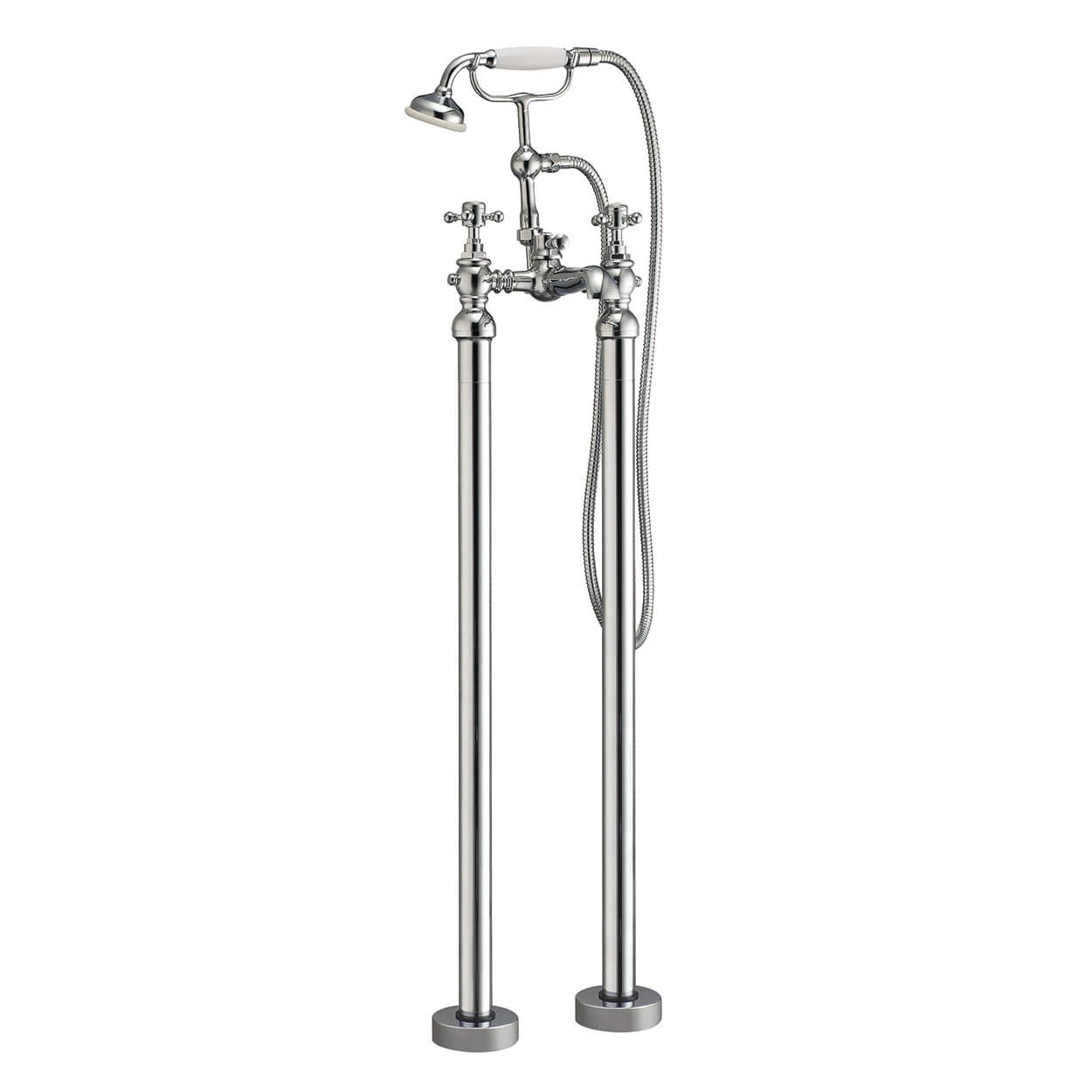 Butler & Rose Harrogate Freestanding Bath Shower Mixer With Shower Kit 3 Butler & Rose Harrogate Freestanding Bath Shower Mixer With Shower Kit