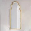Butler & Rose Aged Brass Mirror - 500 X 830mm