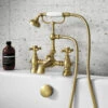 Butler & Rose Beatrice Brushed Brass Bath Shower Mixer & Kit