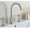 Butler & Rose Caledonia Crosshead 3 Hole Basin Mixer Tap & Waste 2 Butler & Rose Caledonia Crosshead 3 Hole Basin Mixer Tap & Waste -Vado Sale Store butler rose caledonia cross 3 hole basin mixer tap