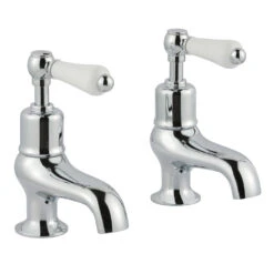 Butler & Rose Caledonia Lever Bath Pillar Taps - Chrome