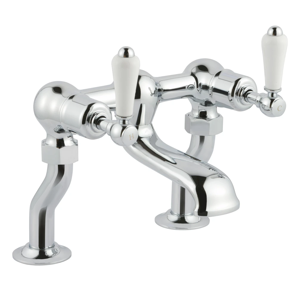 Butler & Rose Caledonia Lever Deck Mounted Bath Filler - Nickel 3 Butler & Rose Caledonia Lever Deck Mounted Bath Filler - Nickel