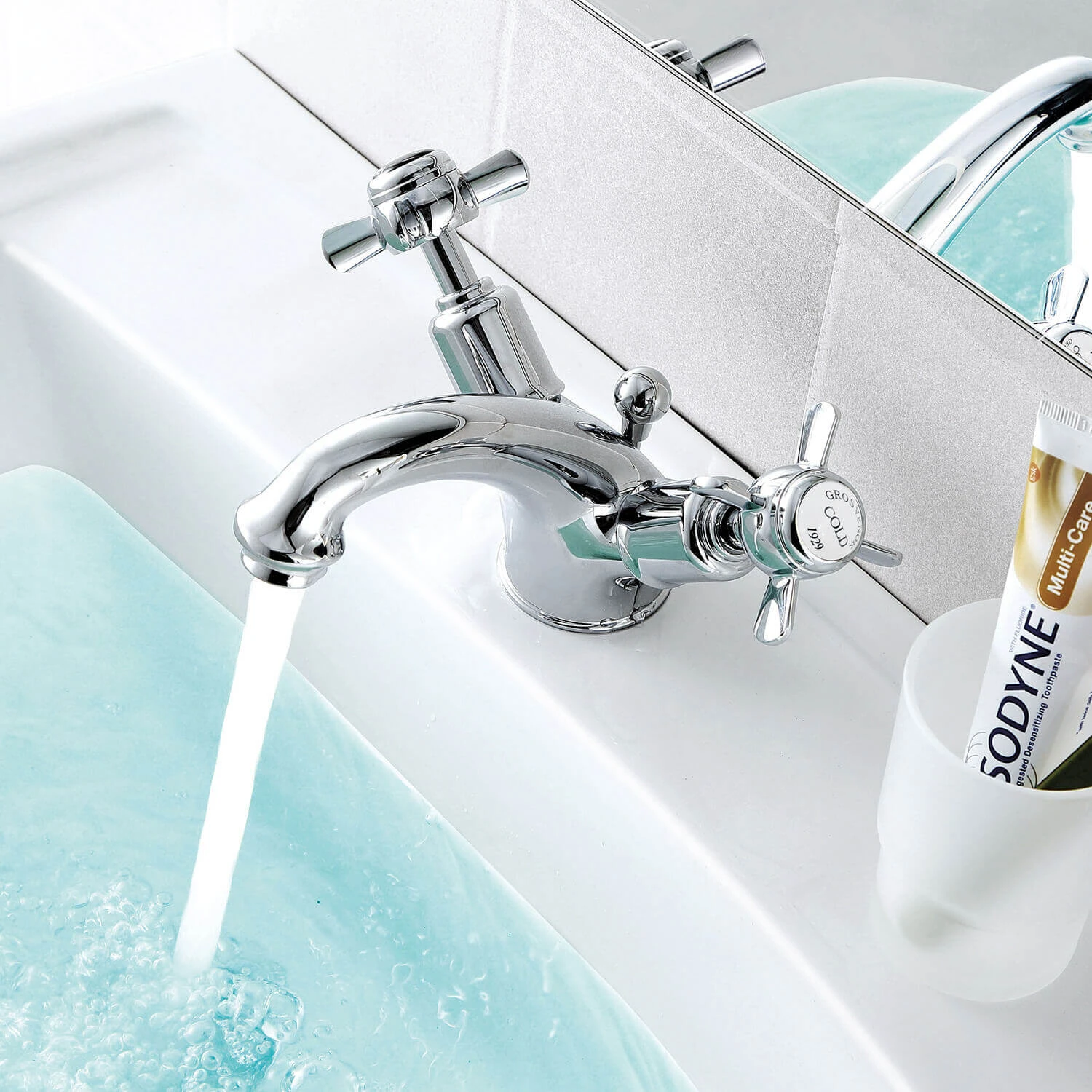 Butler & Rose Caledonia Pinch Mono Basin Mixer With Pop-up Waste - Nickel 3 Butler & Rose Caledonia Pinch Mono Basin Mixer With Pop-up Waste - Nickel