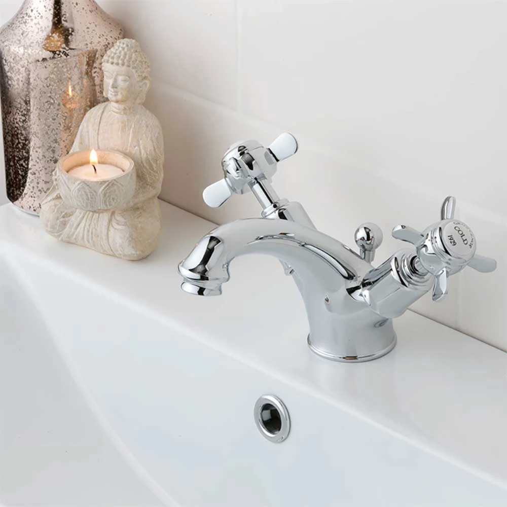 Butler & Rose Caledonia Pinch Mono Basin Mixer With Pop-up Waste - Nickel 5 Butler & Rose Caledonia Pinch Mono Basin Mixer With Pop-up Waste - Nickel - Image 3