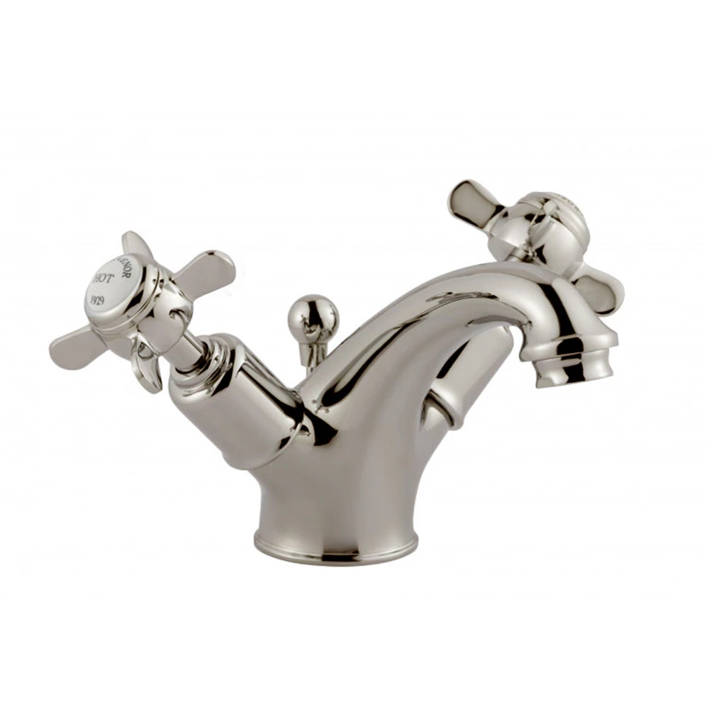 Butler & Rose Caledonia Pinch Mono Basin Mixer With Pop-up Waste - Nickel 7 Butler & Rose Caledonia Pinch Mono Basin Mixer With Pop-up Waste - Nickel - Image 5