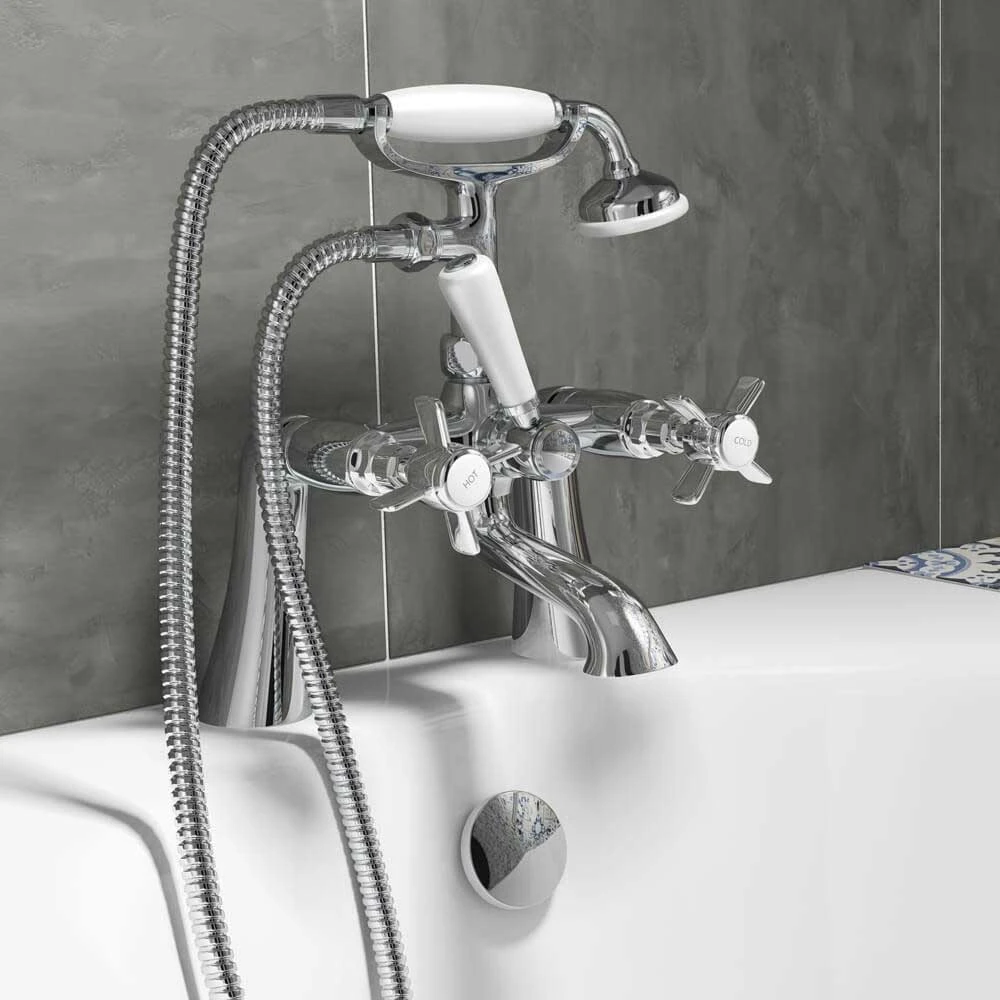 Butler & Rose Loretta Traditional Bath Shower Mixer With Handset Kit 4 Butler & Rose Loretta Traditional Bath Shower Mixer With Handset Kit - Image 2