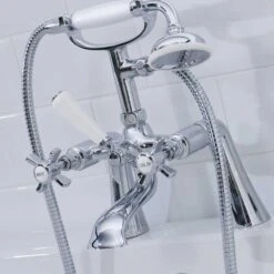 Butler & Rose Loretta Traditional Bath Shower Mixer With Handset Kit 16 Butler & Rose Loretta Traditional Bath Shower Mixer With Handset Kit -Vado Sale Store butler rose loretta chrome bath shower mixer