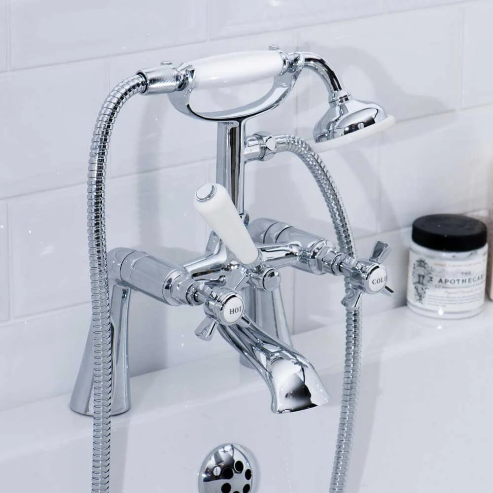 Butler & Rose Loretta Traditional Bath Shower Mixer With Handset Kit 8 Butler & Rose Loretta Traditional Bath Shower Mixer With Handset Kit - Image 6
