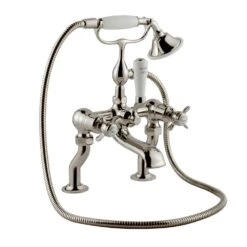 Butler & Rose Caledonia Pinch Floorstanding Bath Shower Mixer With Shower Kit - Chrome -Vado Sale Store butler rose pinch bath and shower mixer kit nickel5B15D5B15D