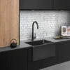 Caple Belfast 1 Bowl Black Granite Composite Kitchen Sink - 595 X 455mm 1 Caple Belfast 1 Bowl Black Granite Composite Kitchen Sink - 595 X 455mm -Vado Sale Store caple black granite belfast sink lifestyle
