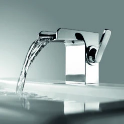 Flova Cascade Waterfall Mono Basin Mixer With Clicker Waste