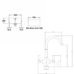 Rangemaster Classic Belfast 1 Bowl White Fireclay Ceramic Sink & Waste And Butler & Rose Victoria Traditional Mono Kitchen Mixer Tap 13 Rangemaster Classic Belfast 1 Bowl White Fireclay Ceramic Sink & Waste And Butler & Rose Victoria Traditional Mono Kitchen Mixer Tap -Vado Sale Store ccbl595wh kb304 tech