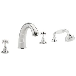 Sagittarius Churchman 4 Hole Bath Filler With Shower Kit