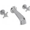 Sagittarius Churchman 3 Hole Wall Mounted Bath Mixer