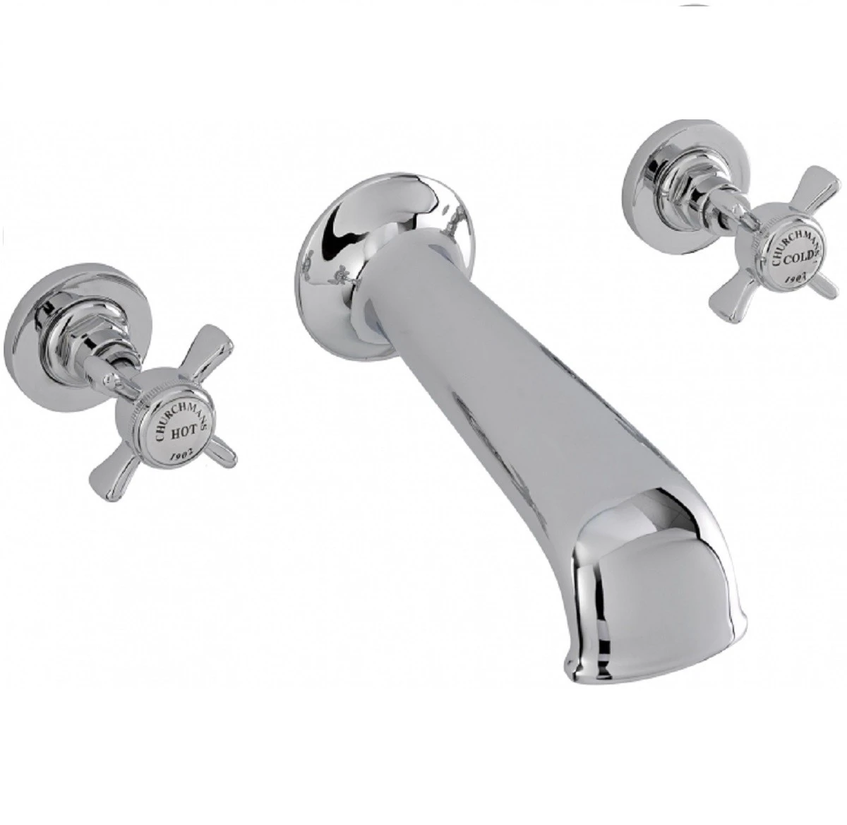 Sagittarius Churchman 3 Hole Wall Mounted Bath Mixer 3 Sagittarius Churchman 3 Hole Wall Mounted Bath Mixer
