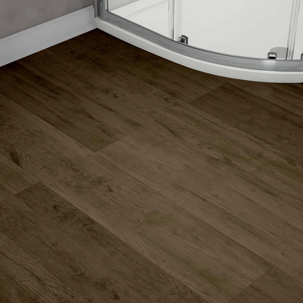 Chestnut Finish Vinyl Plank Flooring 12 Piece Pack - Approx. 2.65m² 3 Chestnut Finish Vinyl Plank Flooring 12 Piece Pack - Approx. 2.65m²