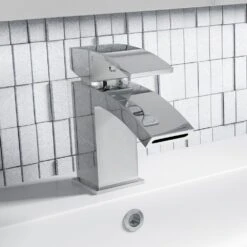 Vellamo City Waterfall Basin Mixer Tap & Waste