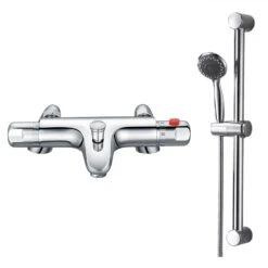 Clara Thermostatic Bath Shower Mixer & Slide Rail Kit