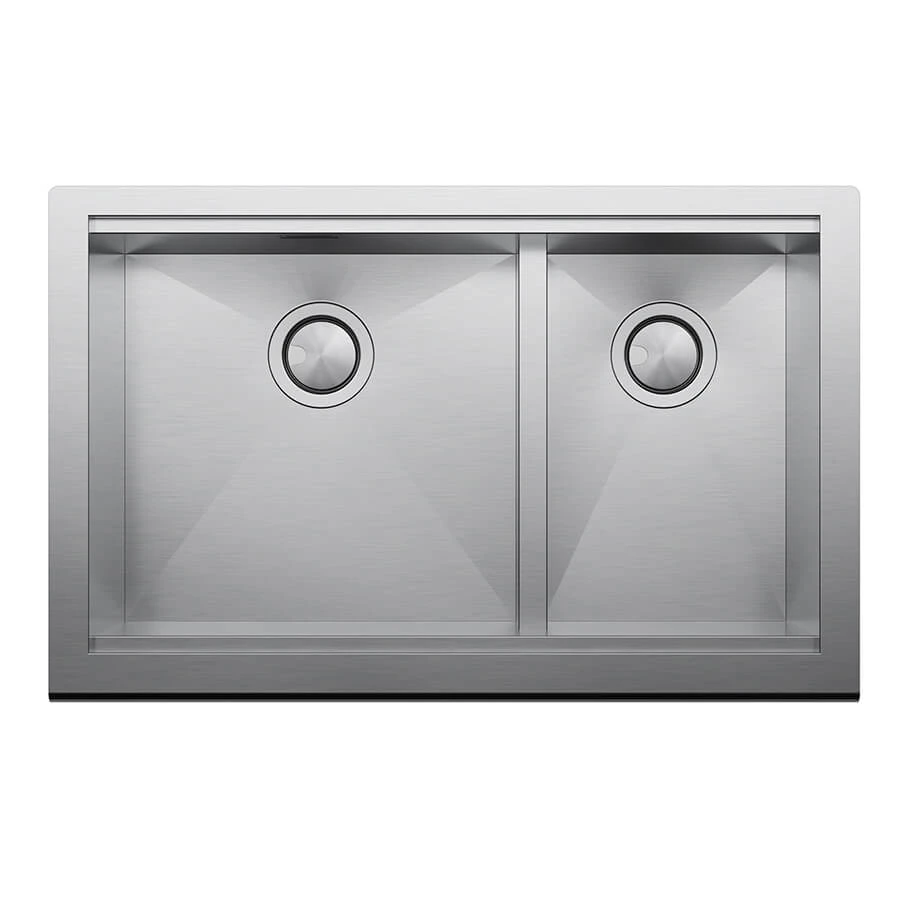 Clearwater Infinity Smart Butler 1.5 Bowl Brushed Stainless Steel Kitchen Sink & Waste - 800 X 510mm 4 Clearwater Infinity Smart Butler 1.5 Bowl Brushed Stainless Steel Kitchen Sink & Waste - 800 X 510mm - Image 2