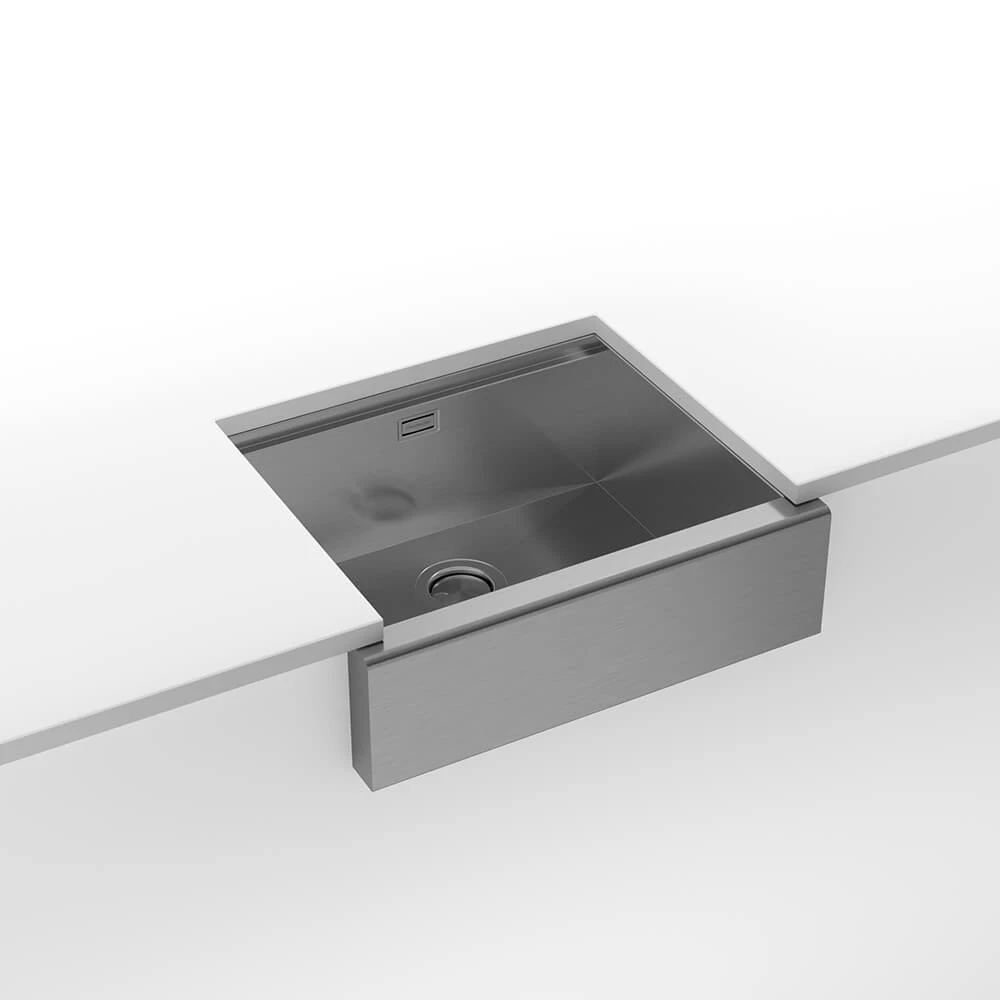Clearwater Infinity Smart Butler Single Bowl Brushed Stainless Steel Kitchen Sink & Waste - 600 X 510mm 4 Clearwater Infinity Smart Butler Single Bowl Brushed Stainless Steel Kitchen Sink & Waste - 600 X 510mm - Image 2